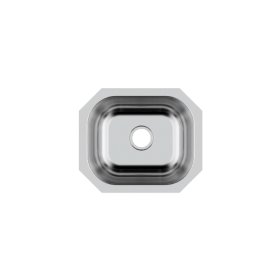 PELICAN PL-VS1513 18G Stainless Steel Single Bowl Undermount Kitchen Sink 15'' x 12-3/4''
