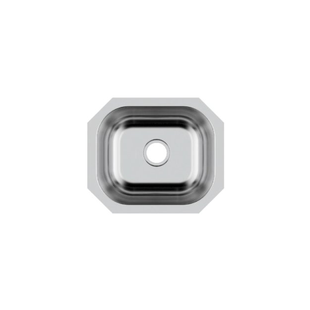 (image for) PELICAN PL-VS1513 18G Stainless Steel Single Bowl Undermount Kitchen Sink 15'' x 12-3/4''