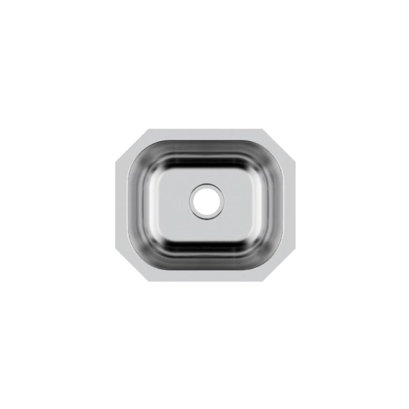 PELICAN PL-VS1513 18G Stainless Steel Single Bowl Undermount Kitchen Sink 15\'\' x 12-3/4\'\'
