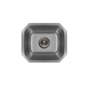 PELICAN PL-VS1815 18G Stainless Steel Single Bowl Undermount Kitchen Sink 18-1/2'' x 15''
