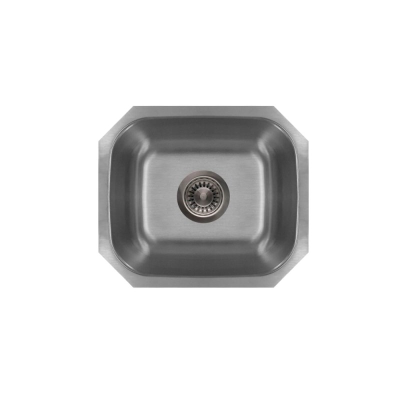 (image for) PELICAN PL-VS1815 18G Stainless Steel Single Bowl Undermount Kitchen Sink 18-1/2'' x 15''