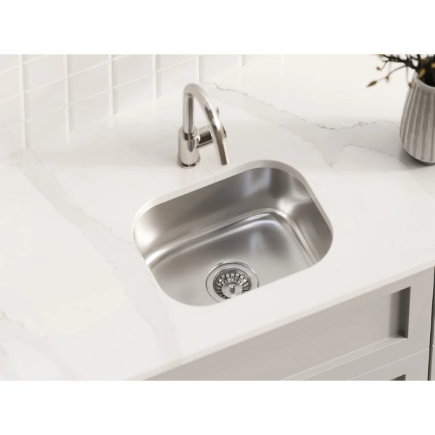 (image for) PELICAN PL-VS1815 18G Stainless Steel Single Bowl Undermount Kitchen Sink 18-1/2'' x 15''