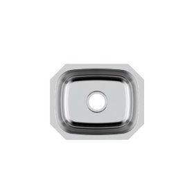 PELICAN PL-VS1815 18G Stainless Steel Single Bowl Undermount Kitchen Sink 18-1/2'' x 15''