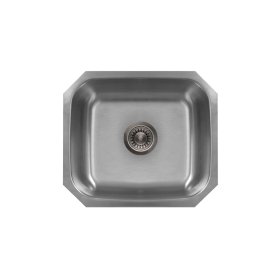 PELICAN PL-VS2118 18G Stainless Steel Single Bowl Undermount Kitchen Sink 20-5/8'' x 17-7/8''