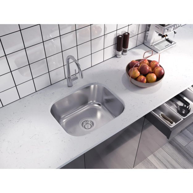 (image for) PELICAN PL-VS2118 18G Stainless Steel Single Bowl Undermount Kitchen Sink 20-5/8'' x 17-7/8''
