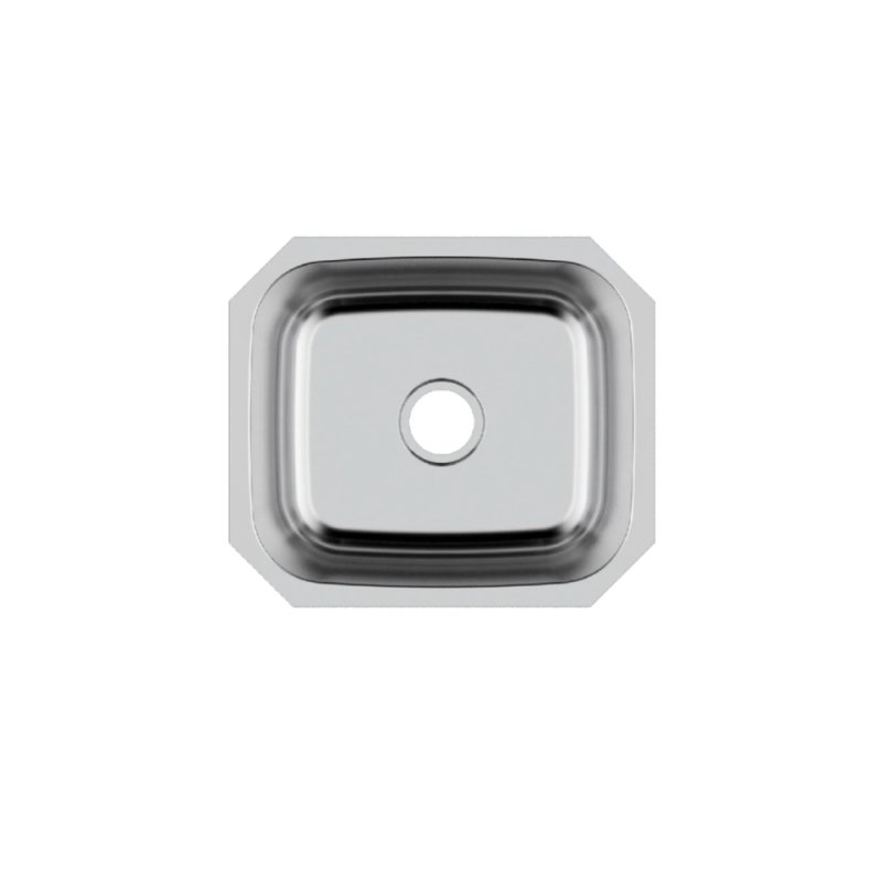 PELICAN PL-VS2118 18G Stainless Steel Single Bowl Undermount Kitchen Sink 20-5/8\'\' x 17-7/8\'\'