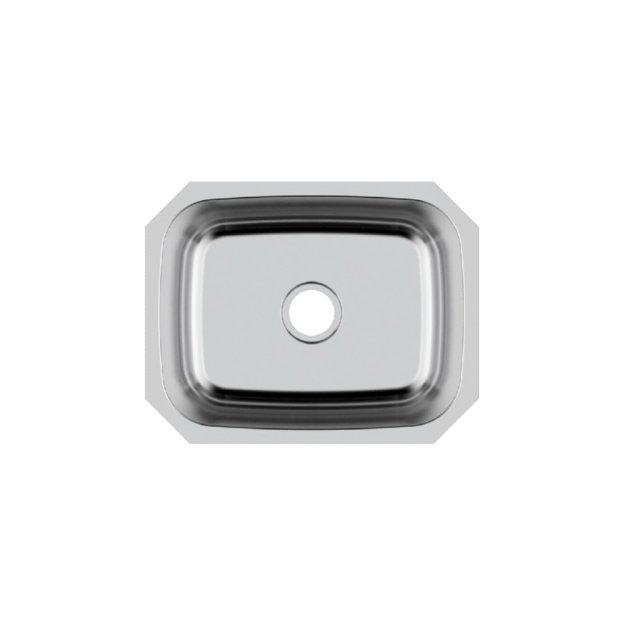 (image for) PELICAN PL-VS2318 18G Stainless Steel Single Bowl Undermount Kitchen Sink 23'' x 17-3/4''
