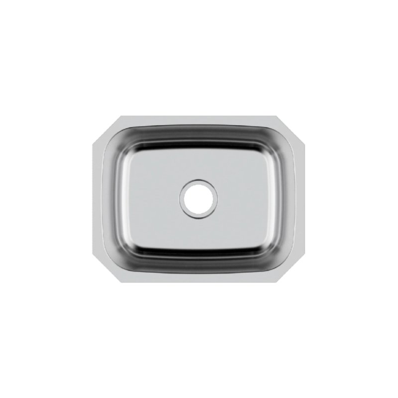 PELICAN PL-VS2318 18G Stainless Steel Single Bowl Undermount Kitchen Sink 23\'\' x 17-3/4\'\'