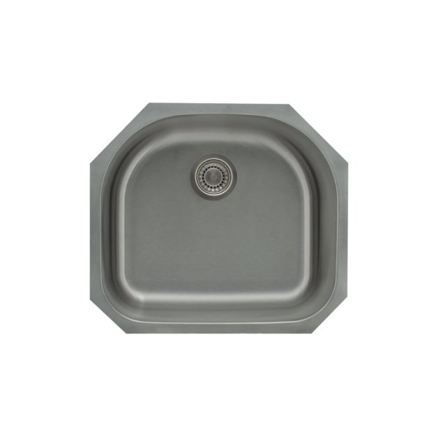 (image for) PELICAN PL-VS2321 18G Stainless Steel Single Bowl Undermount Kitchen D Sink 23-1/2'' x 21"