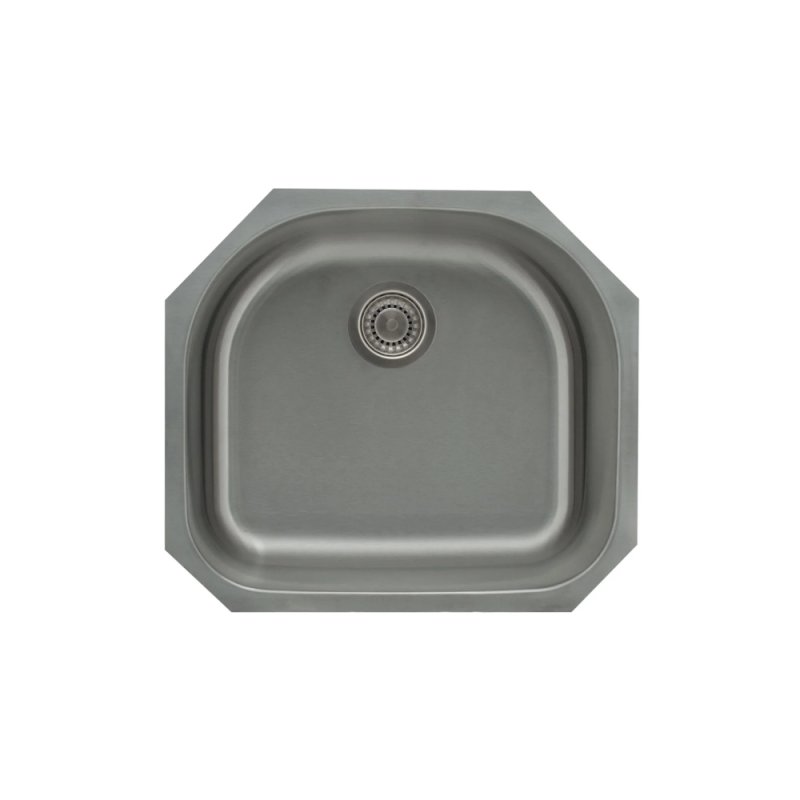 (image for) PELICAN PL-VS2321 18G Stainless Steel Single Bowl Undermount Kitchen D Sink 23-1/2'' x 21"