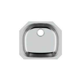 Pelican PL-VS2321 18G Stainless Steel Single Bowl Undermount Kitchen D Sink 23-1/2'' x 21"