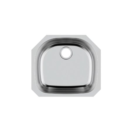 (image for) Pelican PL-VS2321 18G Stainless Steel Single Bowl Undermount Kitchen D Sink 23-1/2'' x 21"