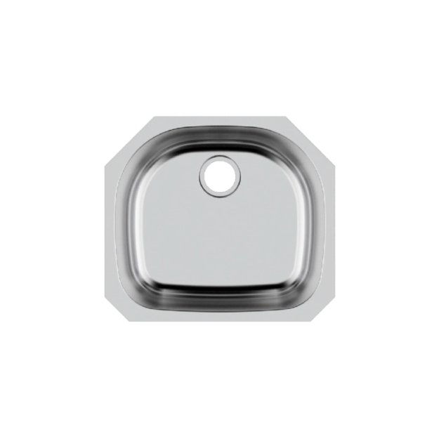 (image for) PELICAN PL-VS2321 18G Stainless Steel Single Bowl Undermount Kitchen D Sink 23-1/2'' x 21"