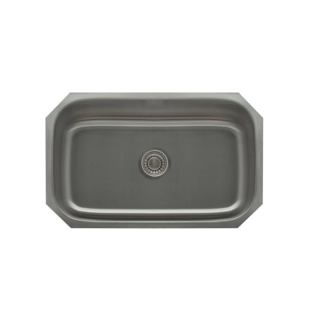 (image for) PELICAN PL-VS3018 16G Stainless Steel Single Bowl Undermount Kitchen Sink 30'' x 18''