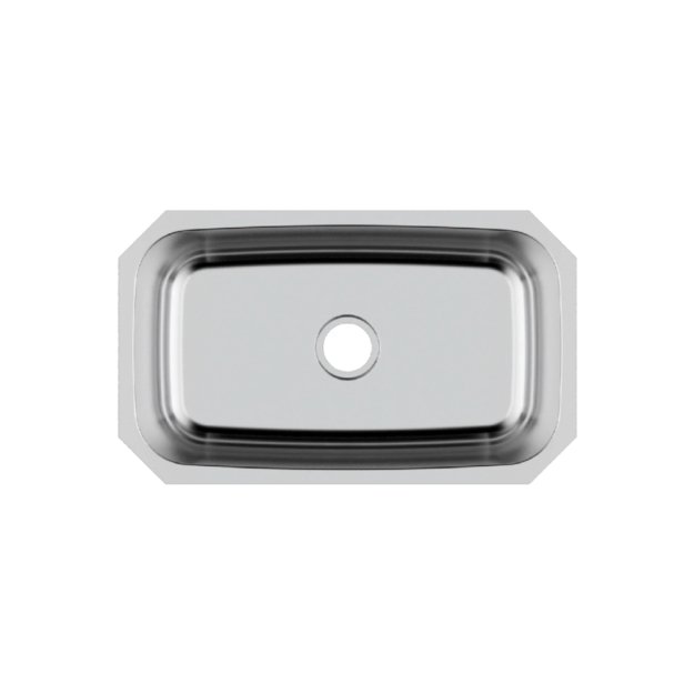 (image for) PELICAN PL-VS3018 18G Stainless Steel Single Bowl Undermount Kitchen Sink 30'' x 18''