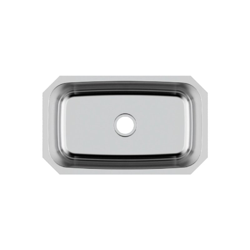 PELICAN PL-VS3018 18G Stainless Steel Single Bowl Undermount Kitchen Sink 30\'\' x 18\'\'