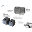 (image for) PELICAN PL-VS3070 16G Stainless Steel Double Bowl Undermount Kitchen Sink 31-1/2'' x 20-1/2''