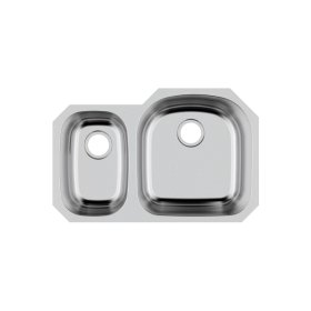PELICAN PL-VS3070 16G Stainless Steel Double Bowl Undermount Kitchen Sink 31-1/2'' x 20-1/2''