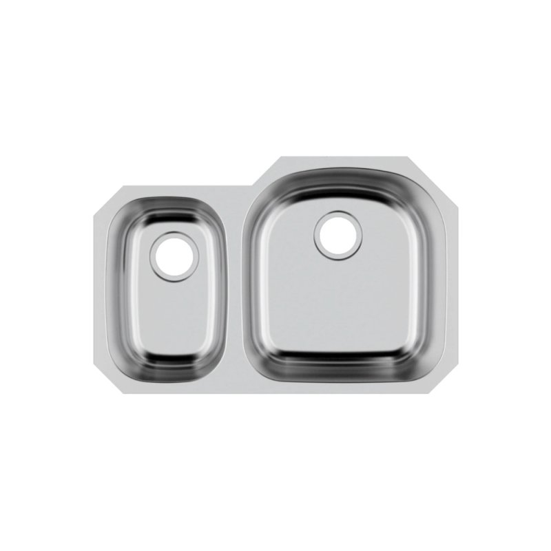PELICAN PL-VS3070 18G Stainless Steel Double Bowl Undermount Kitchen Sink 31-1/2\'\' x 20-1/2\'\'