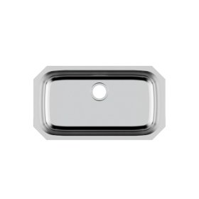 PELICAN PL-VS3218 16G Stainless Steel Single Bowl Undermount Kitchen Sink 32 1/8'' x 18''