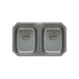 (image for) PELICAN PL-VS4040 18G Stainless Steel Double Bowl Undermount Kitchen Sink 29 1/8'' x 18-1/2''