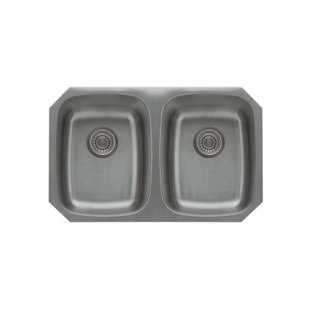 (image for) PELICAN PL-VS4040 18G Stainless Steel Double Bowl Undermount Kitchen Sink 29 1/8'' x 18-1/2''