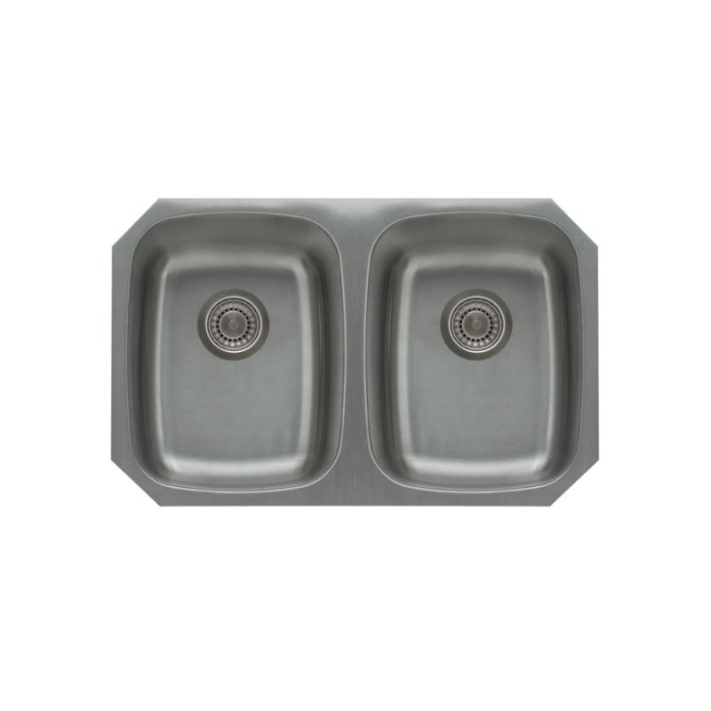 (image for) PELICAN PL-VS4040 18G Stainless Steel Double Bowl Undermount Kitchen Sink 29 1/8'' x 18-1/2''