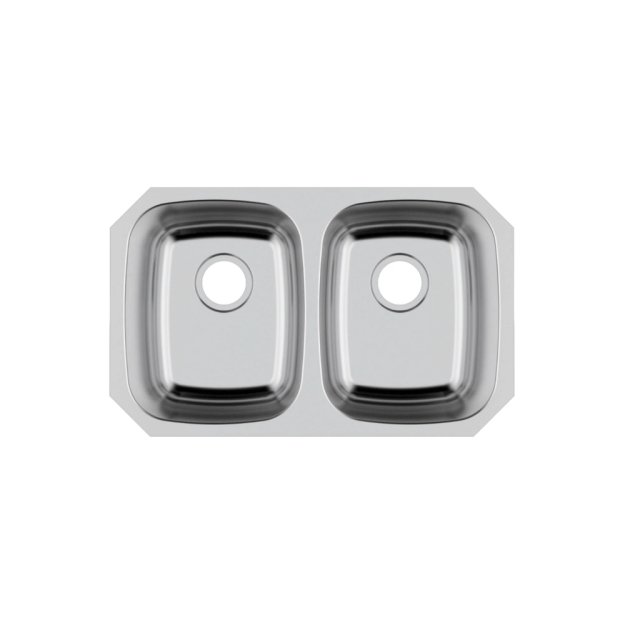 (image for) PELICAN PL-VS4040 18G Stainless Steel Double Bowl Undermount Kitchen Sink 29 1/8'' x 18-1/2''