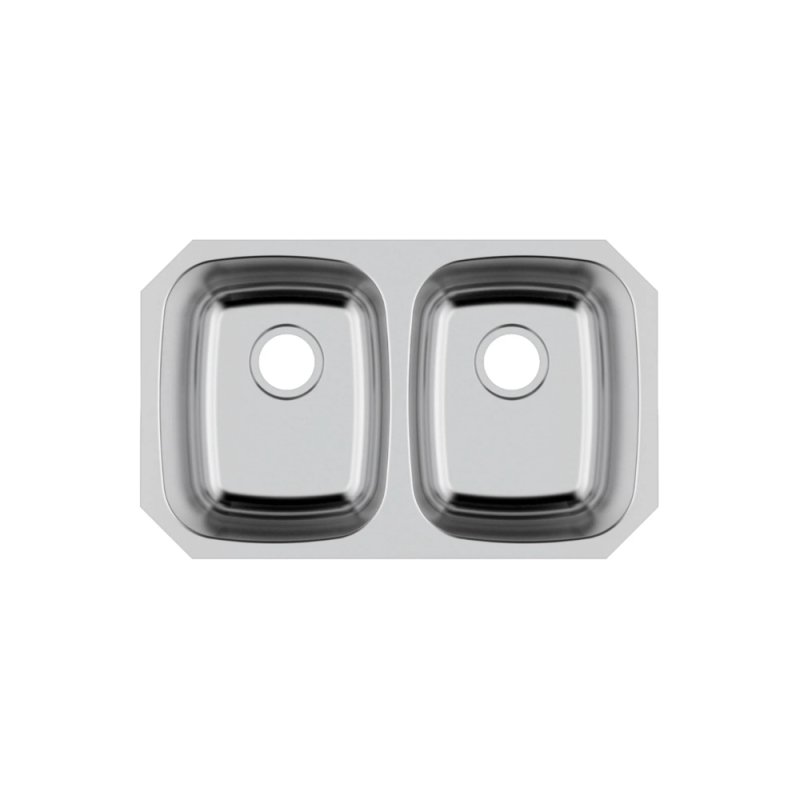 PELICAN PL-VS4040 18G Stainless Steel Double Bowl Undermount Kitchen Sink 29 1/8\'\' x 18-1/2\'\'