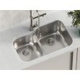 (image for) PELICAN PL-VS4060 18G Stainless Steel Double Bowl Undermount Kitchen Sink 32'' x 20-1/2"
