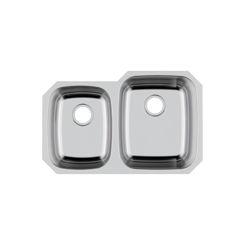 PELICAN PL-VS4060 18G Stainless Steel Double Bowl Undermount Kitchen Sink 32\'\' x 20-1/2\"