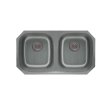 (image for) PELICAN PL-VS5050 18G Stainless Steel Double Bowl Undermount Kitchen Sink 32 1/8'' x 18"