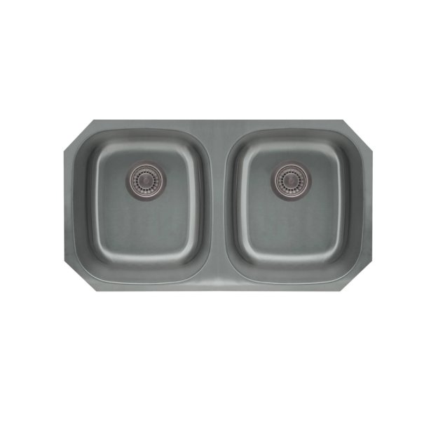 (image for) PELICAN PL-VS5050 16G Stainless Steel Double Bowl Undermount Kitchen Sink 32 1/8'' x 18''