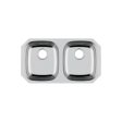 (image for) PELICAN PL-VS5050 18G Stainless Steel Double Bowl Undermount Kitchen Sink 32 1/8'' x 18"