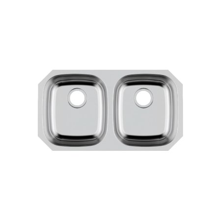 (image for) PELICAN PL-VS5050 18G Stainless Steel Double Bowl Undermount Kitchen Sink 32 1/8'' x 18"