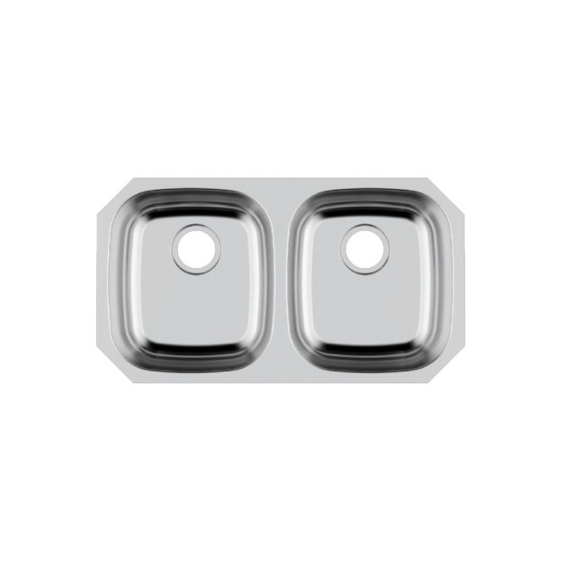 (image for) PELICAN PL-VS5050 16G Stainless Steel Double Bowl Undermount Kitchen Sink 32 1/8'' x 18''