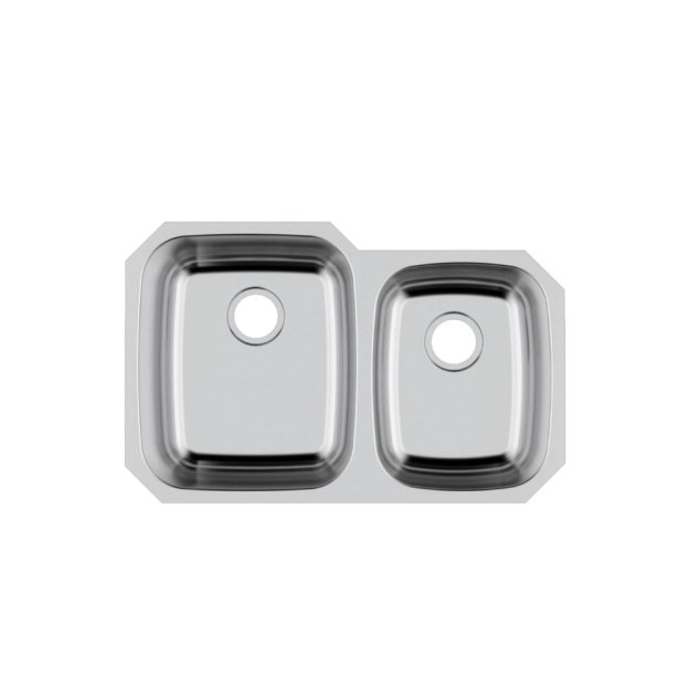 (image for) PELICAN PL-VS6040 18G Stainless Steel Double Bowl Undermount Kitchen Sink 32'' x 20-1/2"
