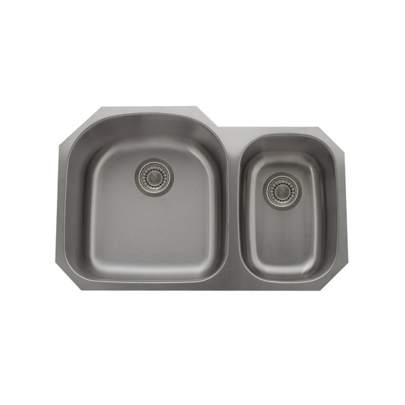 (image for) PELICAN PL-VS7030 18G Stainless Steel Double Bowl Undermount Kitchen Sink 31-1/2'' x 20-1/2''