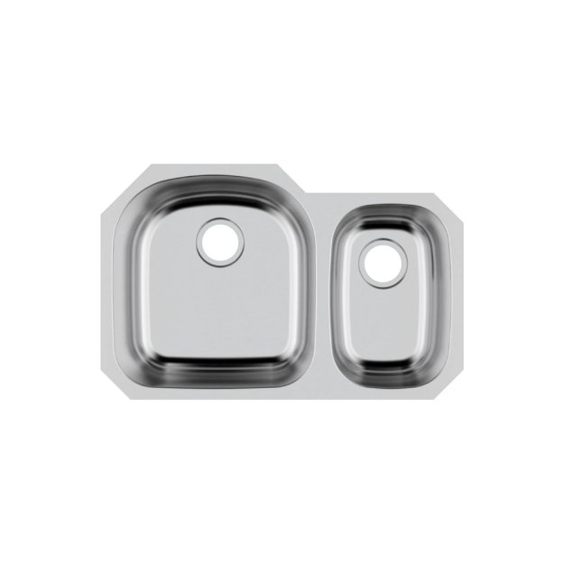 (image for) PELICAN PL-VS7030 18G Stainless Steel Double Bowl Undermount Kitchen Sink 31-1/2'' x 20-1/2''