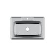 (image for) PELICAN PL-VT3322-1 18G Stainless Steel Single Bowl Top Mount Kitchen Sink 33'' x 22'' w/ 1 Hole