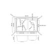 (image for) PELICAN PL-VT6040 18G Stainless Steel Double Bowl Top Mount Kitchen Sink 33'' x 22'' w/ 1 Hole