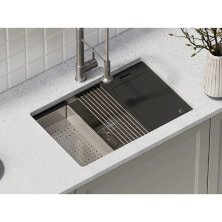 (image for) PELICAN PL-WS2819 R0 16g Stainless Steel Workstation Sink - 28" x 19" x 10"