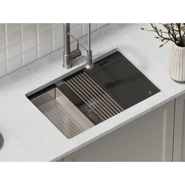 (image for) PELICAN PL-WS2819 R0 16g Stainless Steel Workstation Sink - 28" x 19" x 10"
