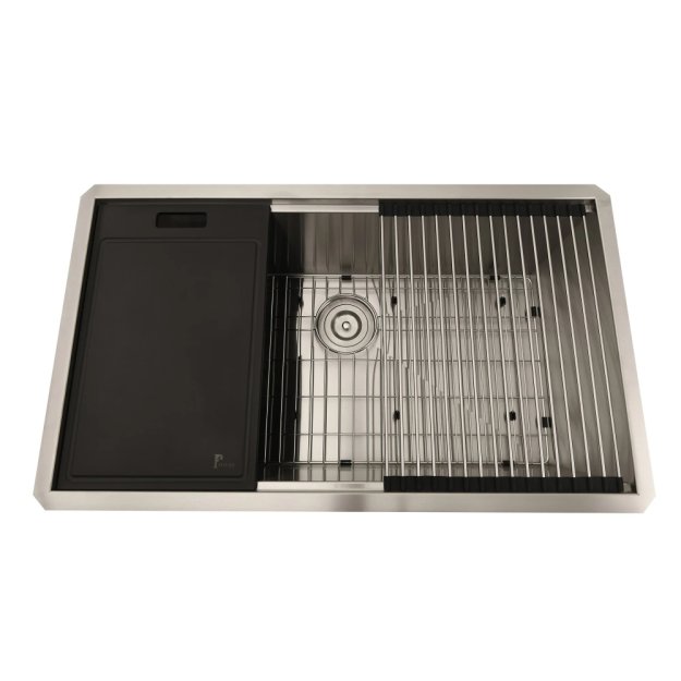 (image for) PELICAN PL-WS3319 R0 16g Stainless Steel Workstation Sink - 33" x 19" x 10"