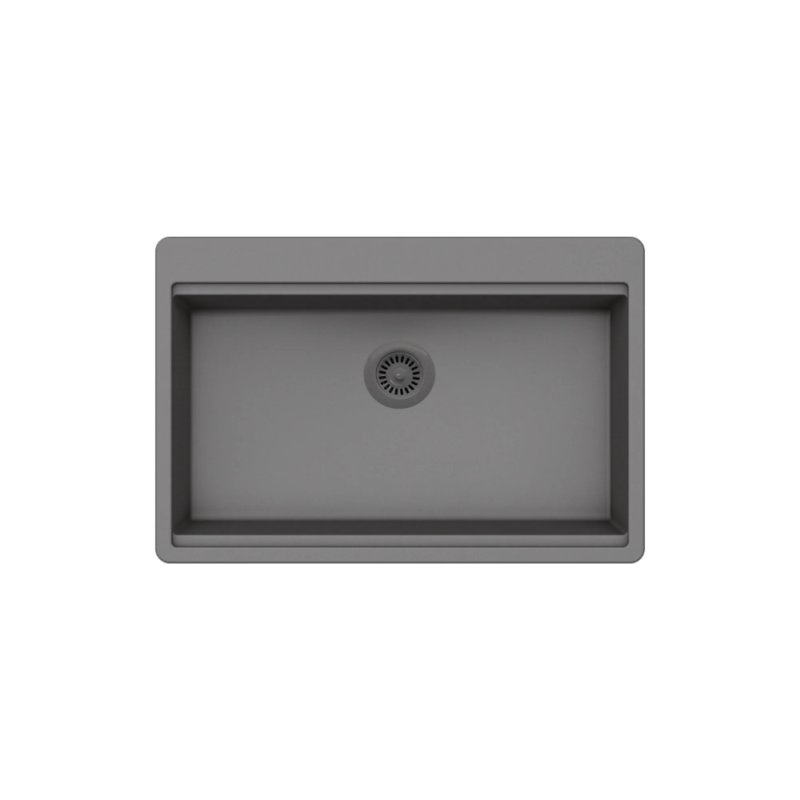 PELICAN PL-WS400 33\" x 22\" x 9 1/2\" Granite Composite Workstation Style Sink - Chroma