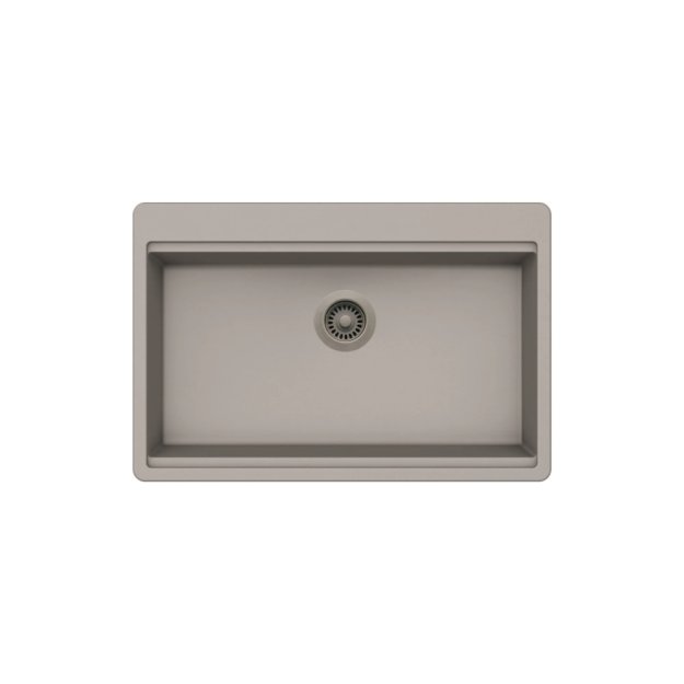 (image for) PELICAN PL-WS400 33" x 22" x 9 1/2" Granite Composite Workstation Style Sink - Concrete