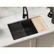 (image for) PELICAN PL-WS400 33" x 22" x 9 1/2" Granite Composite Workstation Style Sink - Onyx