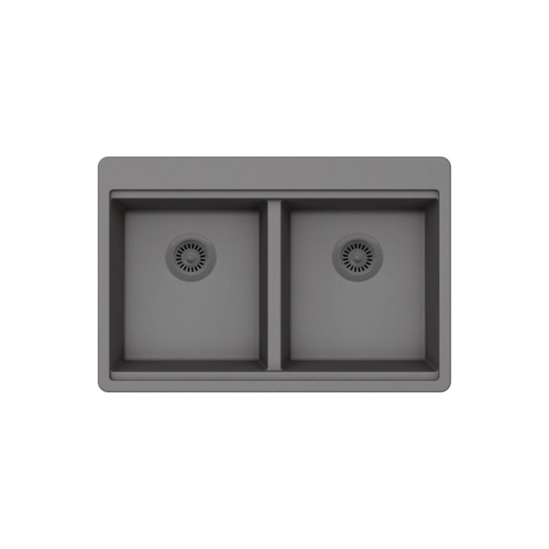 PELICAN PL-WS500 33\" x 22\" x 9 1/2\" Granite Composite Workstation Style Sink - Chroma