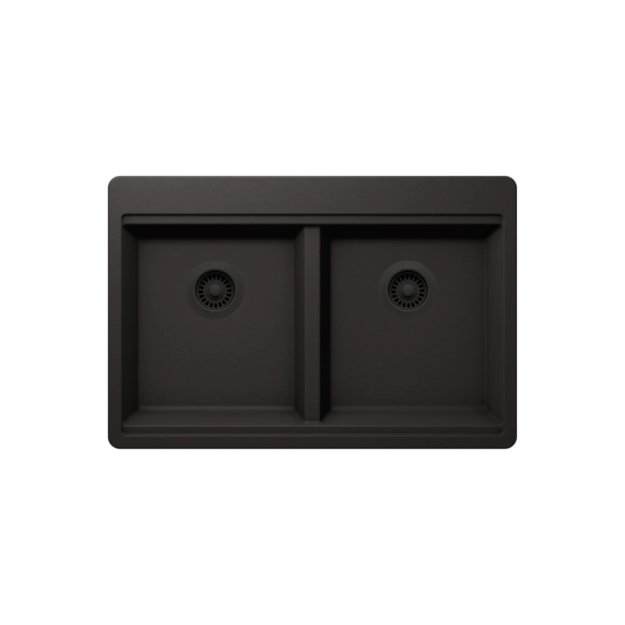 (image for) PELICAN PL-WS500 33" x 22" x 9 1/2" Granite Composite Workstation Style Sink - Onyx