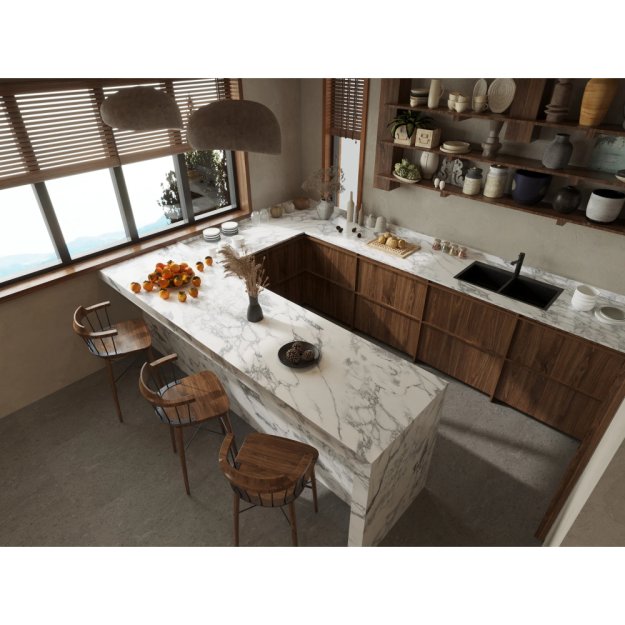 (image for) SOLSTONE Quartz Full Slab 126" x 63" 3cm - Riverstone